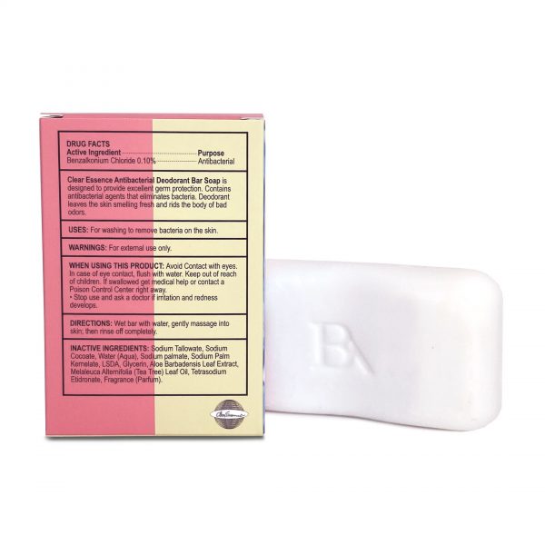 Clear Essence Platinum Antibacterial Deodorant Bar Soap