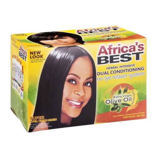 Africa's Best Herbal Intensive Dual Conditioning No-Lye Relaxer System [Super]