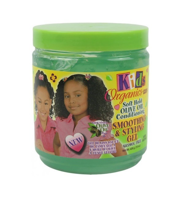 Africa's Best Kids Organics Soft Hold Olive Oil Conditioning Smoothing & Styling  Gel, 15oz - Afro Glamour Cosmetics