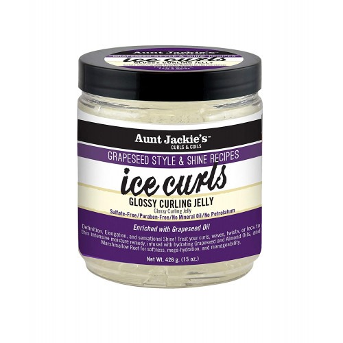 Aunt Jackie's Curls & Coils Ice Curls, Glossy Curling Jelly