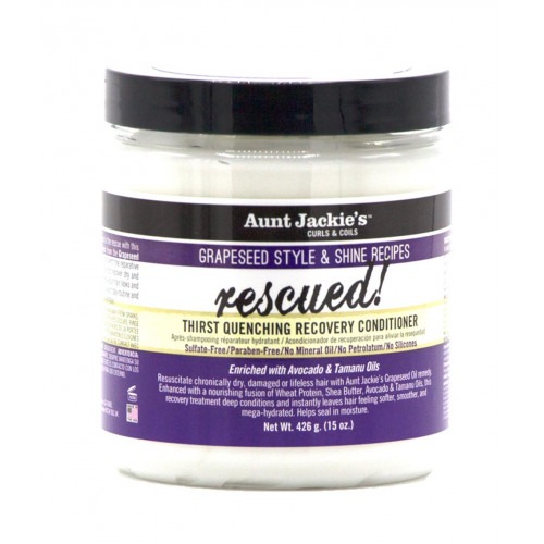 Aunt Jackie's Curls & Coils Rescued!, Thirst Quenching Recovery Conditioner, 15oz (426g)
