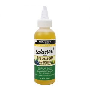 Aunt Jackie's Natural Growth Oil Blends Balance, Enriched with Grapeseed and Avocado Extracts, 4oz (118ml)