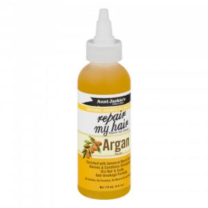 Aunt Jackie's Natural Growth Oil Repair My Hair, Enriched With Argan Extracts, 4oz (118ml)