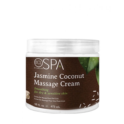 BCL SPA Jasmine Coconut Massage Cream, 16oz