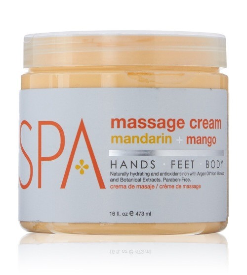 BCL SPA Mandarin + Mango Massage Cream, 16oz