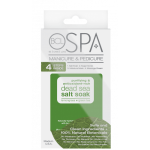 BCL SPA Manicure & Pedicure Lemongrass + Green Tea 4 Steps System [Salt, Sugar, Mask, Cream]