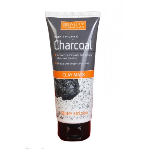 Beauty Formulas With Active Charcoal Clay Mask, 3.3oz (100ml)