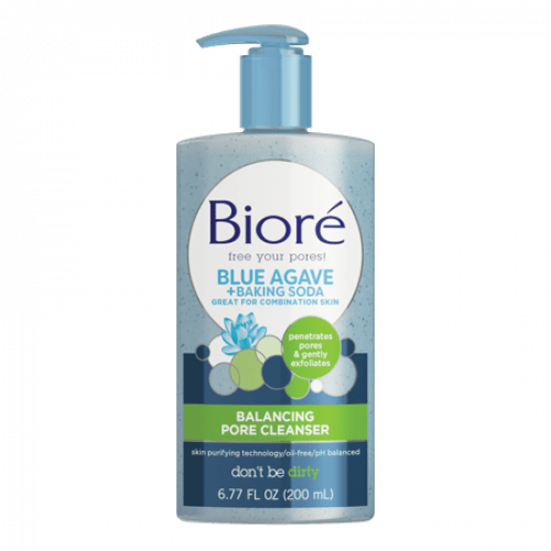 Biore Blue Agave + Baking Soda Balancing Pore Cleanser, 6.77oz