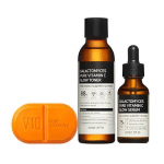 Somebymi Galactomyces VITAMIN C TRIO SET -Free Bubble foam net