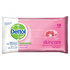 Dettol Skin Care Anti-Bacterial Skin Wipes 10 Counts