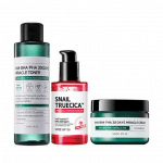 Somebymi AHA-BHA-PHA Miracle Toner + Snail Truecica Serum + AHA-BHA-PHA Miracle Cream SET