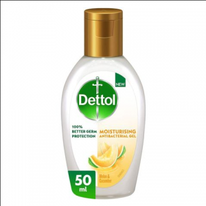 Dettol Moisturizing Anti Bacterial Hand Sanitizer Melon And Cucumber 50ml