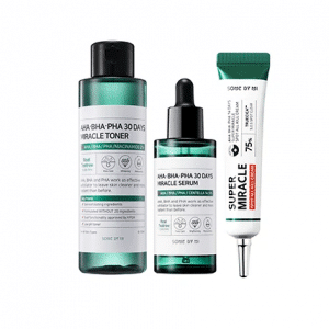 Somebymi Miracle AHA BHA PHA SPOT TRIO Set (Toner + Serum + Spot cream)