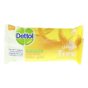 Dettol Fresh Anti-Bacterial Skin Wipes 10 Counts