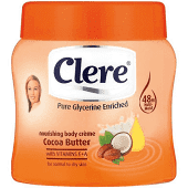 Clere Cocoa Butter Nourishing Body Cream with Bonus, 500ml