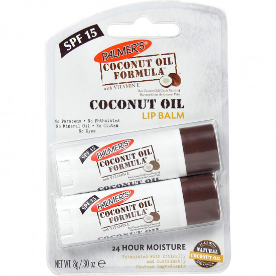 Palmer's Coconut Oil Formula Lip Balm Duo (with SPF 15), Pack of 2