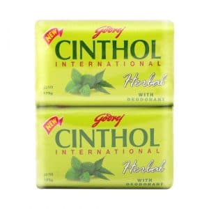 Godrej Cinthol International Bar Soap Herbal With Deodorant (Pack Of 4 x 175g)