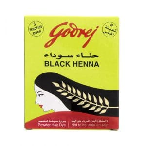 Godrej Black Henna Powder Hair Dye 5 Sachet Pack