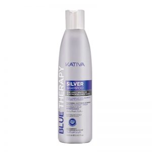 Kativa Blue Therapy Silver Shampoo For Grey, White Or Platinum Blonde Hair 250ml