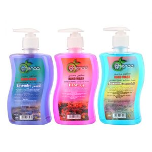 Ghenaa Antibacterial Hand Wash Lavender + Rose + Jasmin 500ml (Set of 3)