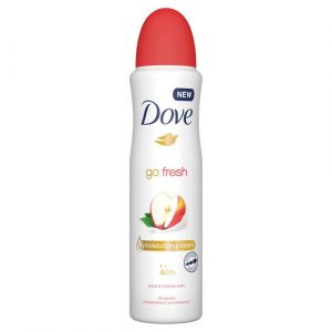 Dove Go Fresh Moisturising Cream Apple & White Tea Scent Body Spray Deodorant 250ml
