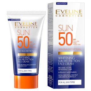Eveline Cosmetics Sun SPF50 Liva+UVB High Protection Skin DNA Protection Whitening Face Cream 50ml