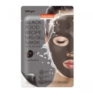 Purederm Black Food Recipe MG:Gel Mask 1 Mask 23g