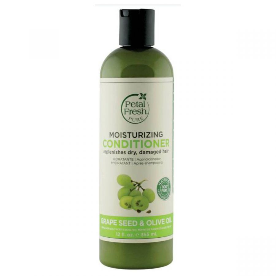 Petal Fresh Pure Moisturizing Conditioner Replenishes Dry, Damaged Hair Grape Seed & Olive Oil 355ml