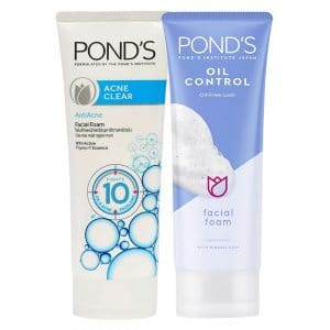 Buy 2 in 1 Bundle Offer, Pond's Acne Clear Facial Foam 100g+Pond's Oil Control Facial Foam 100g