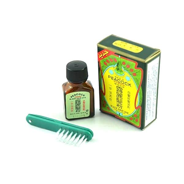 Peacock Powder Hair Dye No. 1 Natural Black 6g