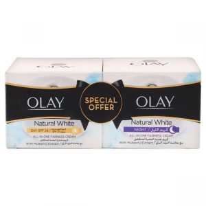 Olay Natural White All In One Fairness Night Cream Pack Of 2*50g