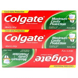 Colgate Extra Mint Maximum Cavity Protection Fluoride Toothpaste (Set of 3) 100ml