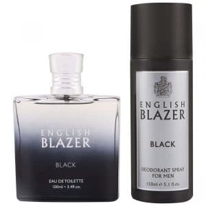 English Blazer Black Gift Set, EDT 100ml, Body Spray 150ml