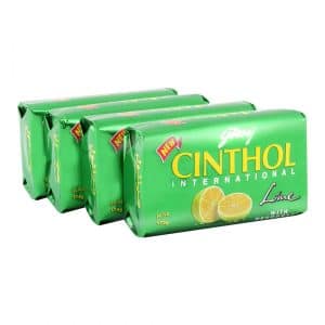 Godrej Cinthol International Bar Soap Lime With Deodorant (Pack Of 4 x 175g)