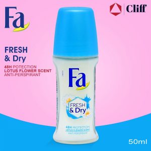 Fa Fresh & Dry Lotus Flower Scent Roll On 50ml