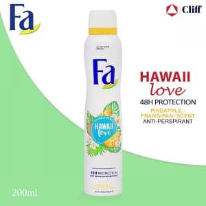 Fa Island Vibes Hawaii Love Pineapple-Frangipani Scent Deodorant Spray 200ml