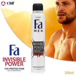 Fa Men Invisible Power Clean Fresh Scent Deodorant Spray 200ml