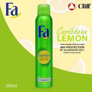 Fa Caribbean Lemon Exotic Fresh Scent Deodorant Spray 200ml
