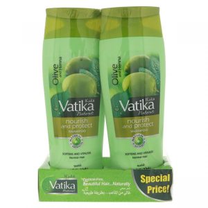 Vatika Naturals Olive & Henna Nourish & Protect Shampoo Pack Of 2*400ml