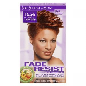 Dark & Lovely Fade Resist With Rich Conditioning Color True-To-Tone Color And Brilliant Shine 374 Rich Auburn Brown Copper
