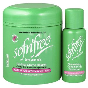 Sofn'free Cortical Cream Relaxer With Neutralising Conditioning Shampoo 450ml