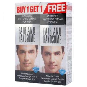 Buy 1 Get 1 Free Fair And Handsome Advanced Whitening Cream For Men With Double Strength Peptide Complex (Pack Of 2 x 100g)