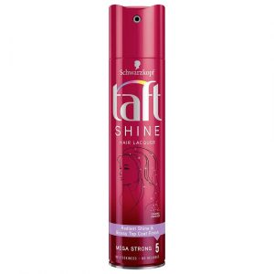 Schwarzkopf Taft Shine Hair Lacquer Radiant Shine & Glossy Top Coat Finish Mega Strong 5 250ml