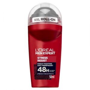 LOreal Men Expert Stress Resist Sweat Fighting Anti-Perspirant 48H For Stressful Situation French Vine Extract 50ml