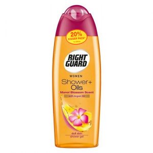 Right Guard Women Shower + Oils Monoi Blossom Scent With Argan Oil Dull Skin Shower Gel 300ml