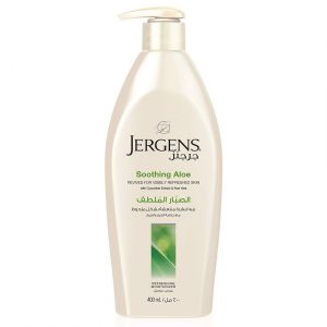Jergens Soothing Aloe Revives For Visibly Refreshed Skin With Cucumber Extract & Aloe Vera Refreshing Moisturizer 400ml