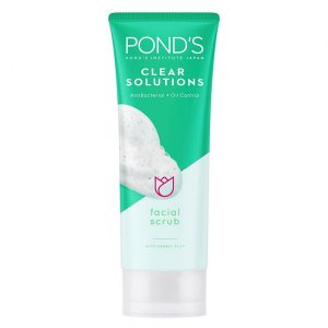 Pond's Clear Solutions Antibacterial + Oil Control Facial Scrub With Herbal Clay 100g