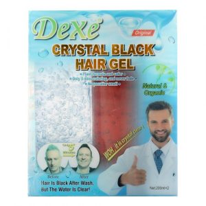 Dexe Crystal Black Hair Gel Natural & Organic 2 x 200ml