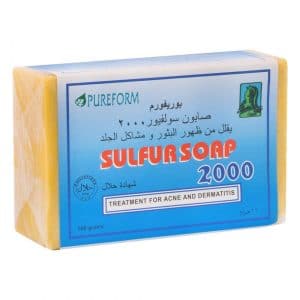 Pureform Sulfur Soap 2000 Treatment For Acne and Dermatitis 160g