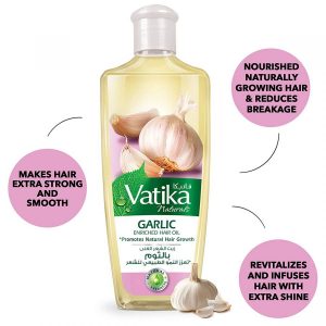 Vatika Naturals Garlic Enriched Promotes Natural Hair Growth Hair Oil 300ml